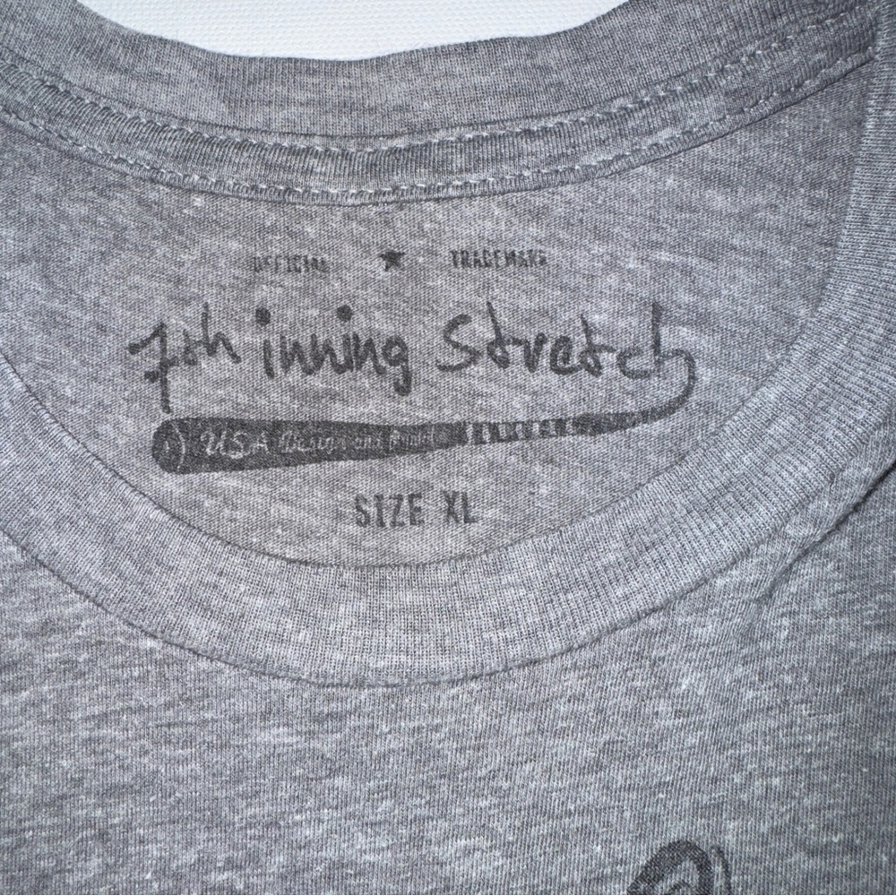 7th Inning Stretch Graphic Tee Brooklyn Bones Baseball Men's XL Heather Gray - Picture 6 of 6